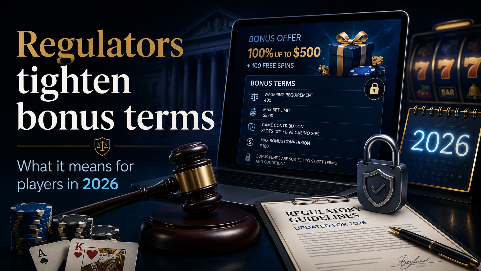 Regulators tighten bonus terms: what it means for players in 2026